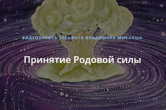 Скачать курс «Принятие Родовой силы (Владимир Миклаш)» — слив курса