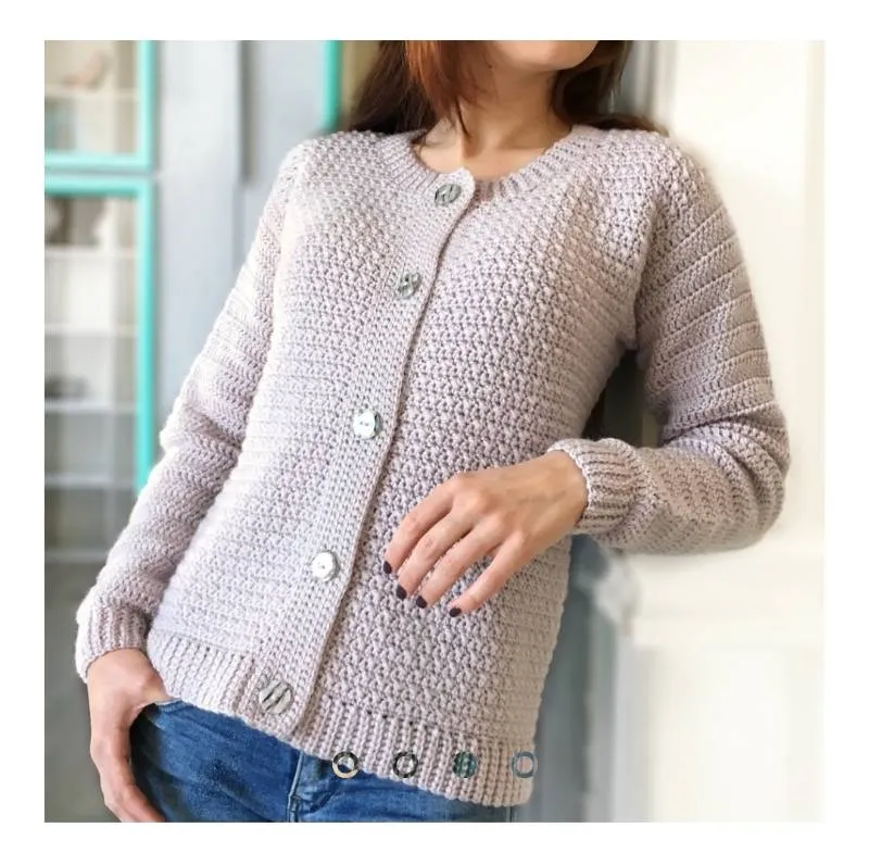 Скачать курс «[Вязание] Кардиган крючком «Basic» (lily_knitting)» — слив курса