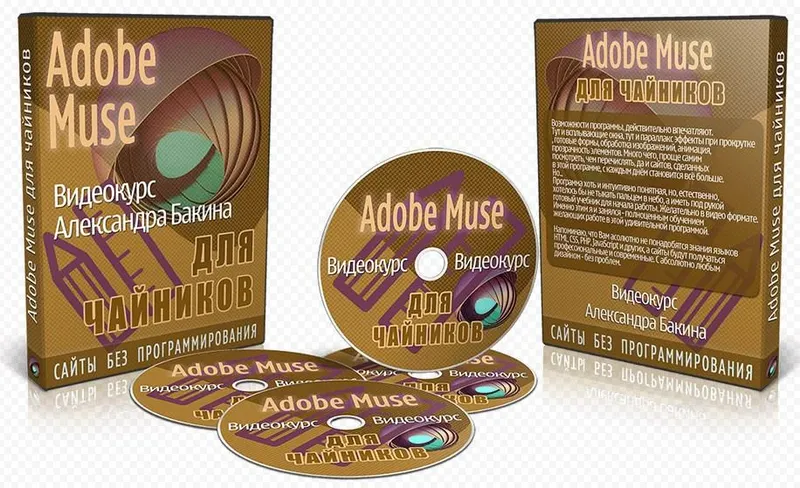 Скачать курс «Adobe Muse для чайников. версия VIP (Александр Бакин) 2015» — слив курса