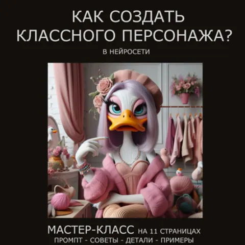 Скачать курс «[Творческая мышь] Как создать персонажа в нейросети» — слив курса