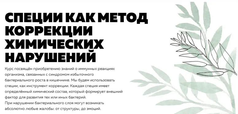Скачать курс «[nl-school] Специи, как метод коррекции химических нарушений  (Кирилл Копыльцов)» — слив курса