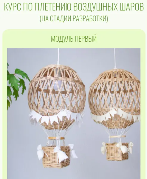 Скачать курс «Курс по плетению воздушных шаров. Модуль 1 (Ирина Жолтковская)» — слив курса