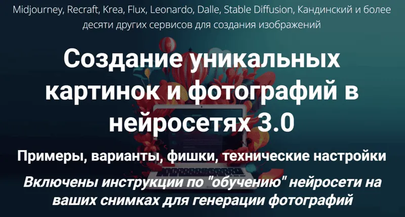 Скачать курс «Книга по картинкам и фото в нейросетях 3.0 (Дмитрий Зверев)» — слив курса