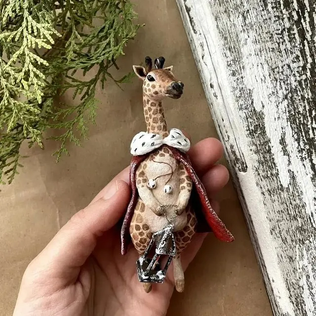 Скачать курс «Ватная игрушка Жираф (cotton_toys_st)» — слив курса
