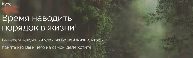 Скачать курс «Время наводить порядок в жизни (Татьяна Данжели)» — слив курса