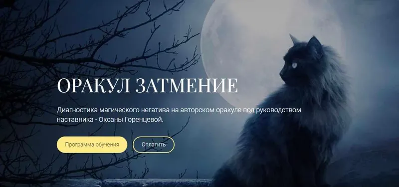 Скачать курс «Оракул Затмение. Тариф Самоучитель (Оксана Горенцева)» — слив курса