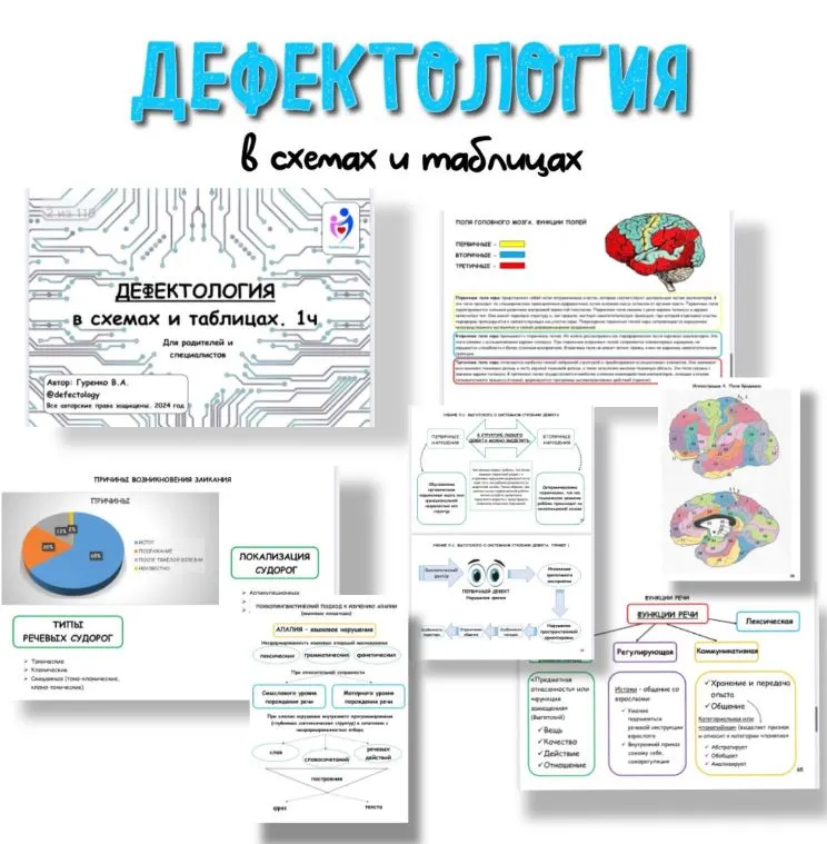 Скачать курс «[Defectology] Дефектология в схемах и таблицах 1 часть (Виктория Гуренко)» — слив курса