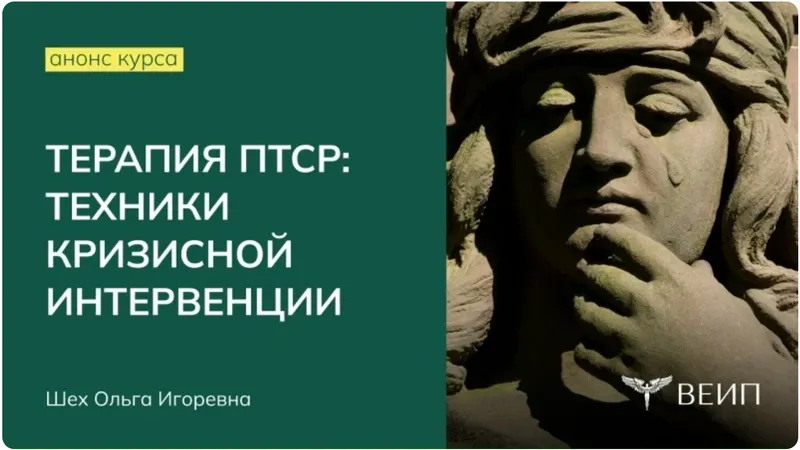 Скачать курс «[НИЦ ВЕИП] Терапия ПТСР: техники кризисной интервенции (Ольга Шех)» — слив курса