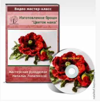 Скачать курс «[Валяние] Мастер-класс брошь "Цветок мака" (Наталья Лопаткина)» — слив курса
