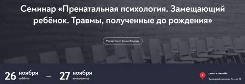 Скачать курс «Пренатальная психология. Замещающий ребёнок. Травмы, полученные до рождения (Елена Журек)» — слив курса