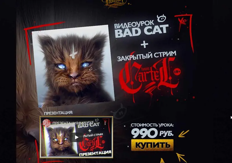 Скачать курс «Видеоурок BadCat (Max Twain) 2020» — слив курса