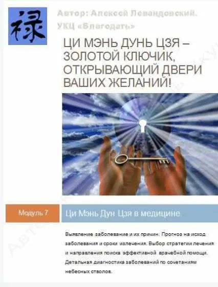 Скачать курс «[Лазурный дракон] Ци мень в медицине (Алексей Левандовский)» — слив курса