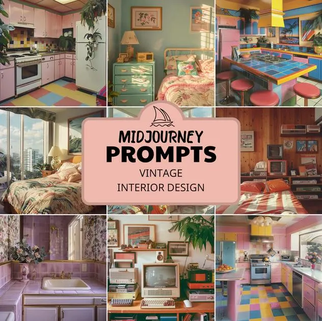 Скачать курс «[CreativePromptsStore] Midjourney Prompts Vintage Interior Design. Промпты винтажных интерьеров в Миджорни» — слив курса