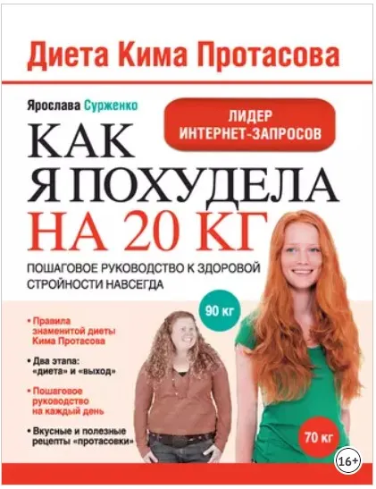 Скачать курс «Диета Кима Протасова. Как я похудела на 20 кг (Ярослава Сурженко)» — слив курса