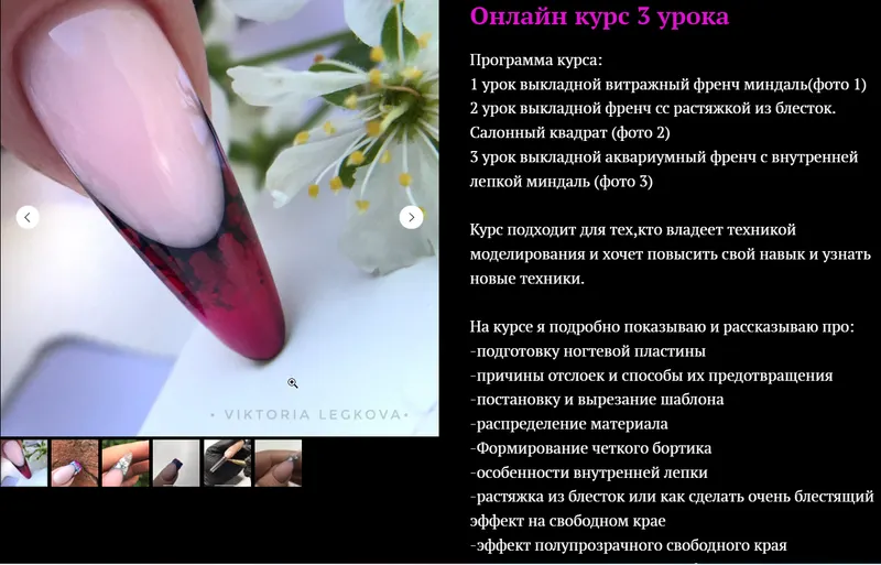 Скачать курс «Салонный аквариумный френч (Виктория Легкова)» — слив курса