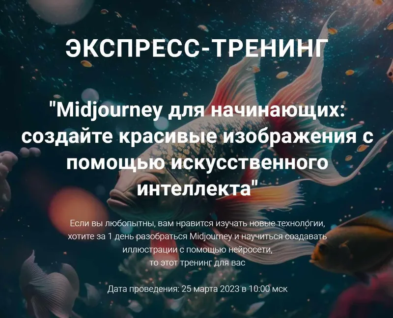 Скачать курс «Midjourney для начинающих: создайте красивые изображения с помощью искусственного интеллекта (Рената Кирилина)» — слив курса