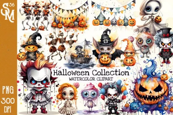 Скачать курс «[Creativefabrica] Halloween Collection Sublimation Clipart» — слив курса