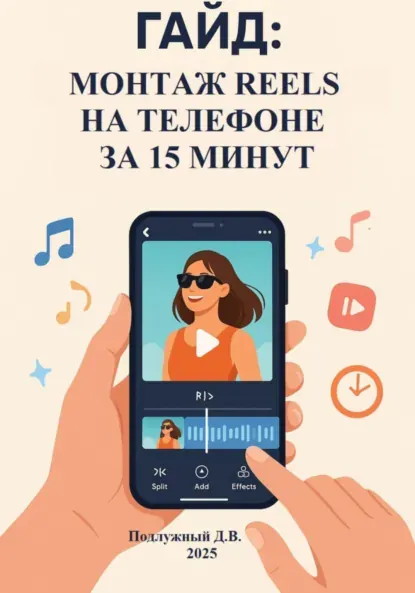 Скачать курс «Гайд. Монтаж Reels на телефоне за 15 минут (Дмитрий Подлужный)» — слив курса