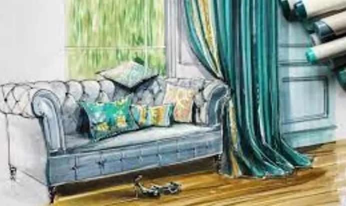 Скачать курс «[Interior Sketch] Текстиль в интерьере (Ольга Каминская)» — слив курса