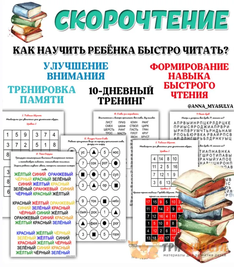 Скачать курс «[Три хвоста] Скорочтение (Анна Мясникова)» — слив курса