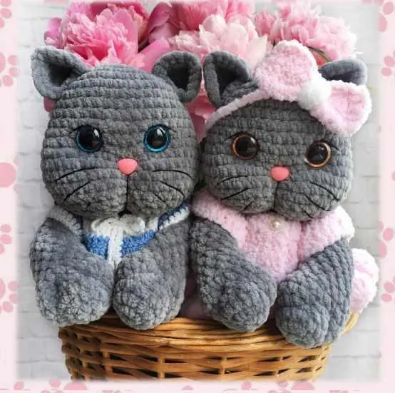 Обложка курса «МК Кошечка Плюша и котенок Тимоша (Юлия Шумская)»