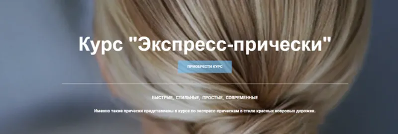Скачать курс «Экспресс-прически (Таня Борисова)» — слив курса
