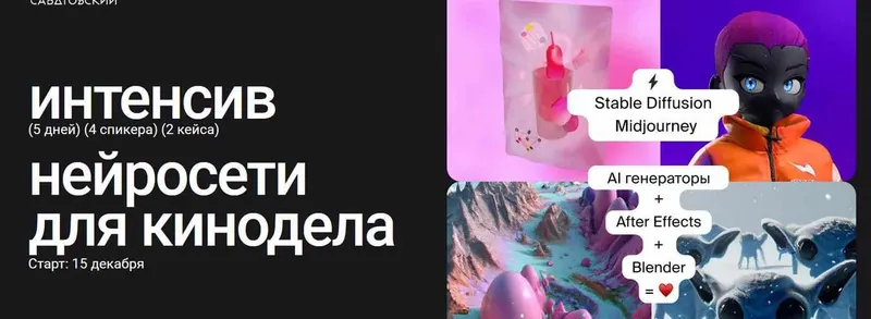 Скачать курс «[Sabatovsky] Интенсив нейросети для кинодела. Тариф Базовый (Владислав Сабатовский)» — слив курса