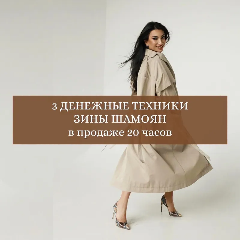 Скачать курс «3 денежные техники (Зина Шамоян)» — слив курса