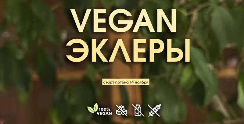 Скачать курс «Vegan эклеры. Тариф Без поддержки (Мария Липская)» — слив курса