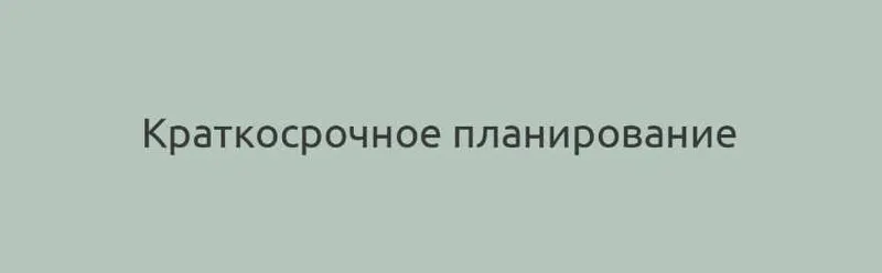 Скачать курс «Краткосрочное планирование (Наталия Шафранова)» — слив курса