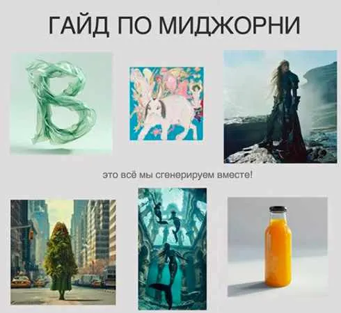 Скачать курс «Гайд по Midjourney. Тариф гайд (Максим Булатов)» — слив курса