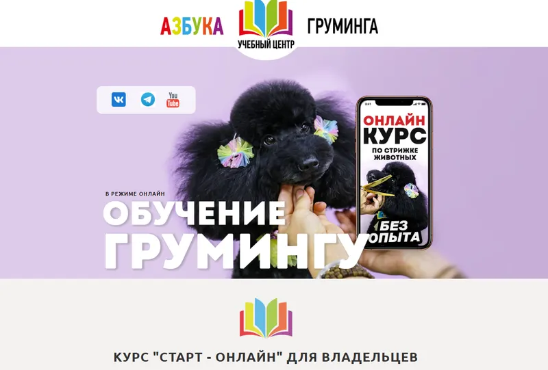 Скачать курс «[Азбука Груминга] Обучение грумингу. Старт-онлайн. Тариф для дома (Дарья Казимова)» — слив курса
