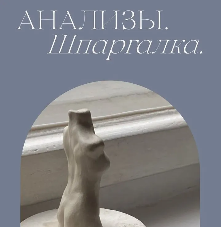 Скачать курс «Анализы. Шпаргалка (Мария Серт)» — слив курса