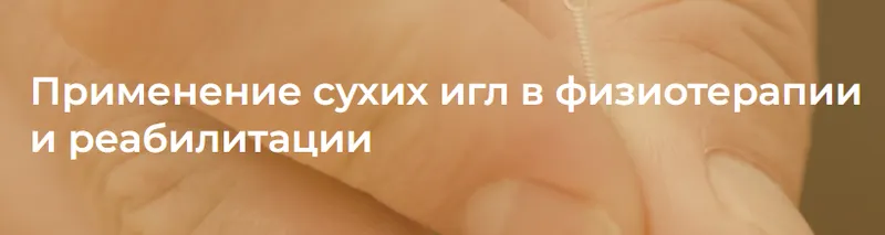 Скачать курс «[4clinic] Применение сухих игл в физиотерапии и реабилитации. Август 2023 (Владимир Демченко)» — слив курса