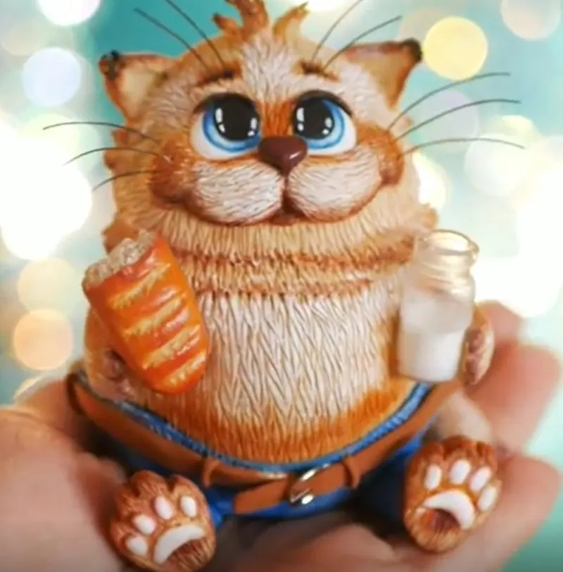 Скачать курс «Кот из полимерной глины + мк по рисованию котиков (Анастасия Астафьева)» — слив курса