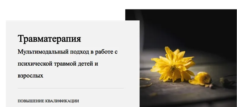 Скачать курс «Травматерапия. 3 модуль. Особенности работы с острым стрессовым состоянием (Виктория Унтерова)» — слив курса