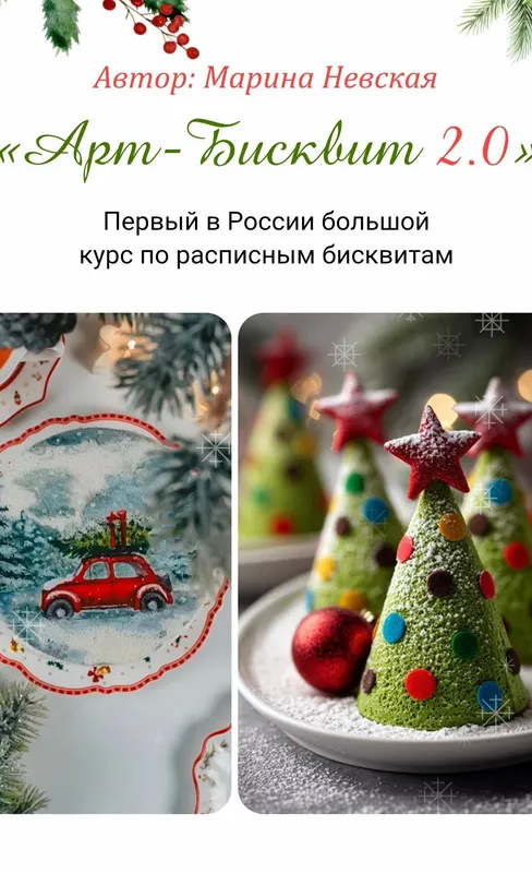 Скачать курс «[Nebesnii_mindal] Арт-бисквит 2.0. Первый в России большой курс по расписным бисквитам.Тариф полный PRO (Марина Невская)» — слив курса