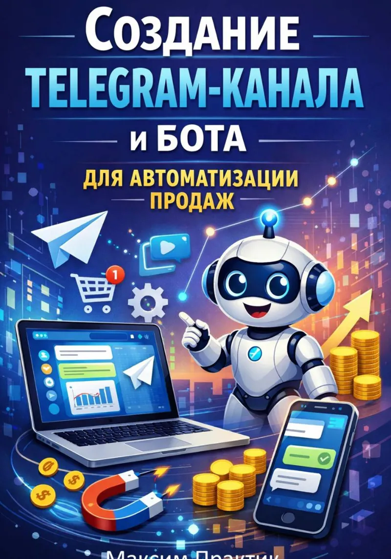 Скачать курс «Создание Telegram-канала и бота для автоматизации продаж (Максим Практик)» — слив курса