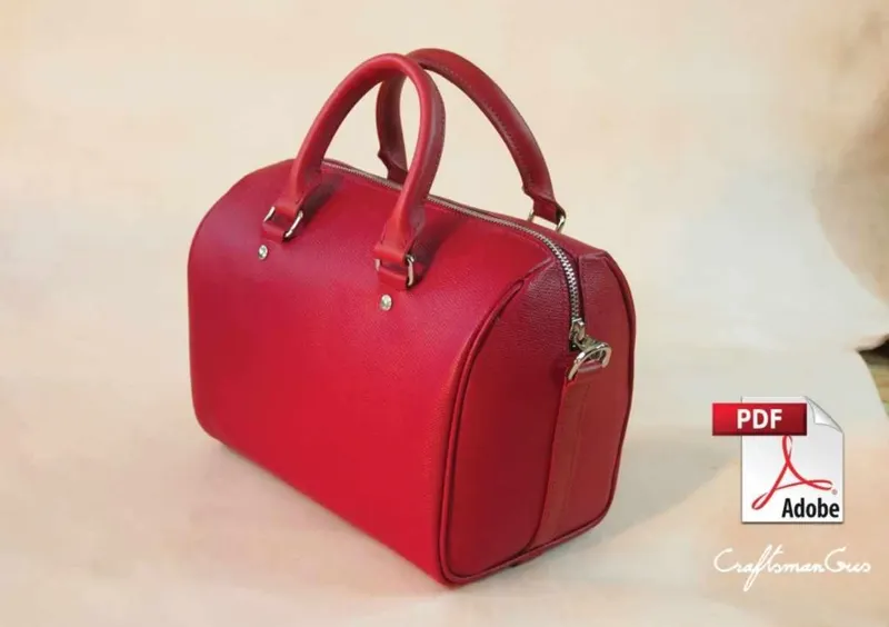 Скачать курс «Выкройка кожаной сумки «Boston red» (Craftsmangus)» — слив курса