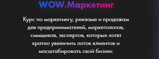 Скачать курс «WOW.Маркетинг. Тариф Pro (Анастасия Полянская)» — слив курса