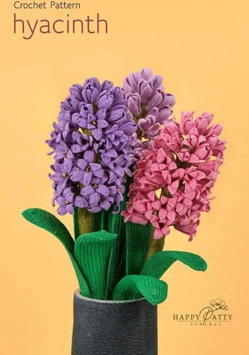 Обложка курса «Hyacinth FlowerГиацинт Цветок (HappyPattyCrochet)»