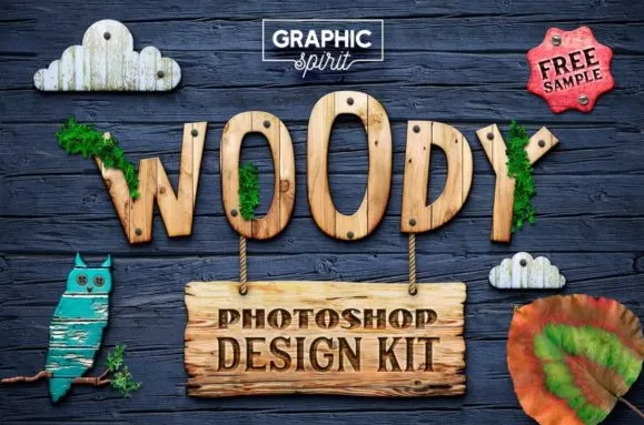 Скачать курс «[Creativefabrica] Woody Photoshop Design Kit (Graphic Spirit)» — слив курса