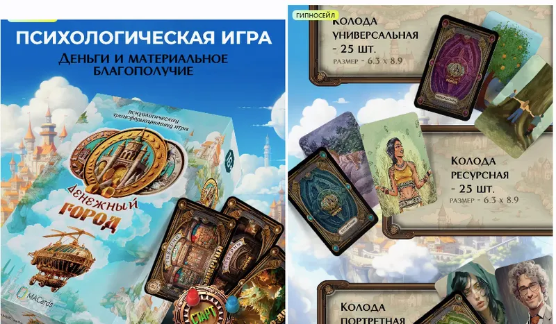 Скачать курс «[Macards]  Психологическая трансформационная игра Денежный город (Михаил Лурко, Евгения Баксан)» — слив курса