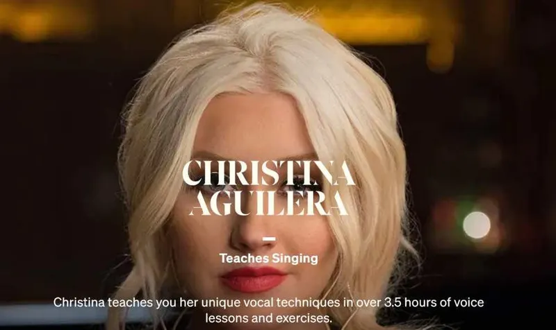 Скачать курс «[MasterClass] Christina Aguilera Teaches Singing (Christina Aguilera)» — слив курса