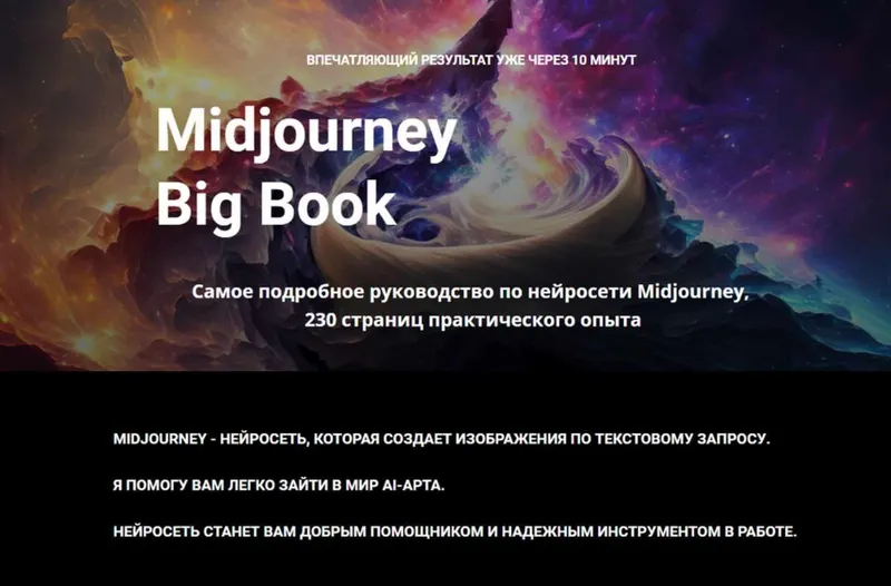 Скачать курс «Midjourney Big Book. Март 2023 (Настя Гусева)» — слив курса