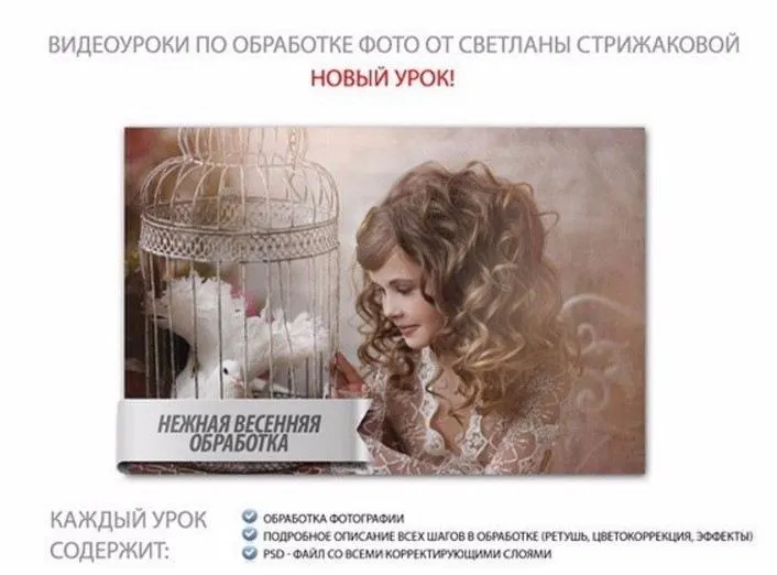 Скачать курс «Нежная весенняя обработка (Светлана Стрижакова)» — слив курса