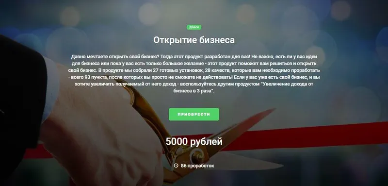 Скачать курс «Открытие бизнеса (Дарья Трутнева)» — слив курса