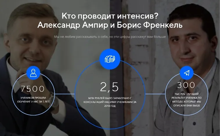 Скачать курс «Автоворонка на консультацию за 3 дня. Формат участия Стандарт (Александр Ампир, Борис Френкель)» — слив курса