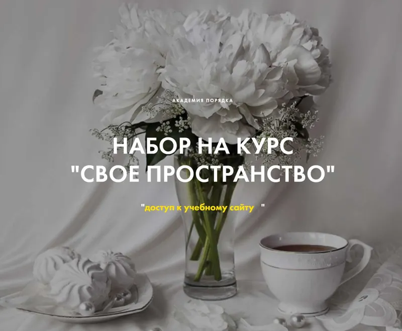 Скачать курс «[Академия порядка] Свое пространство (Арина Арицина, Светлана Серякова)» — слив курса