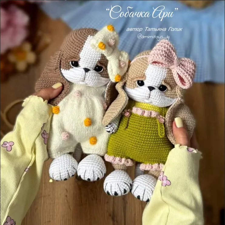 Скачать курс «[amimitoys_lg] Собачка Ари (Татьяна Голик)» (вязанная игрушка) — слив курса
